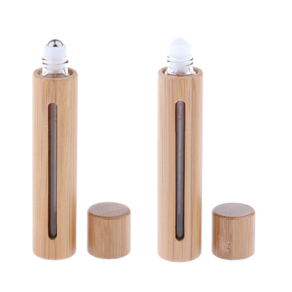 2 Pack Portable Empty Roller Bottles Case Holder Refillable Bottle Container