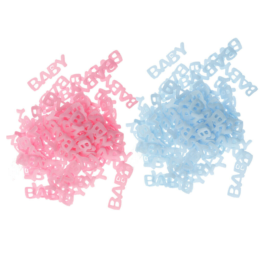 100pcs Baby Table Confetti Party Game Favor  Baby Shower Decoration  Pink