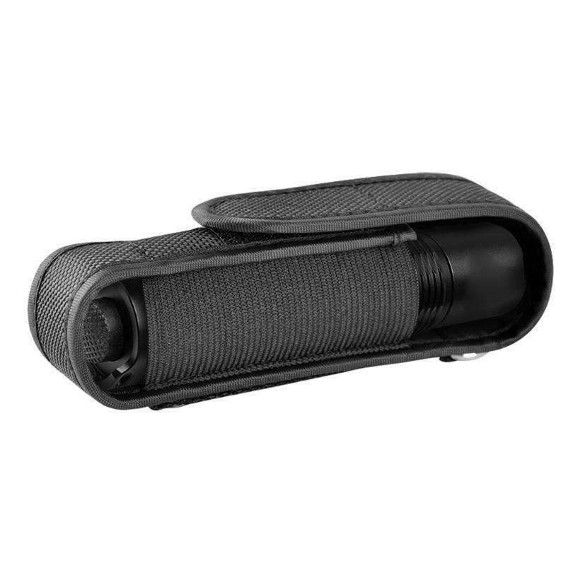 Nylon Belt Flashlight Holder Holster Bag Pouch for 3"-5" 18650 Flashlight
