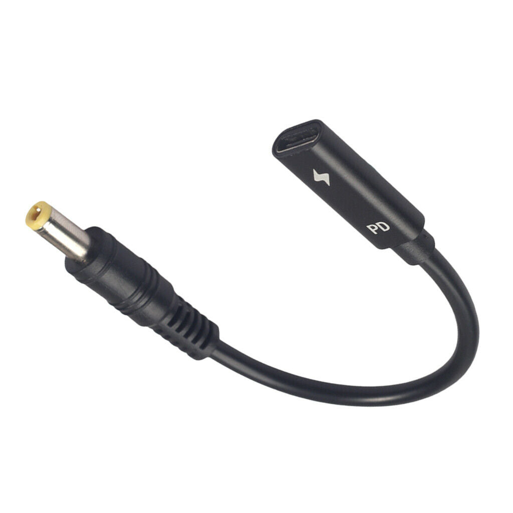 Type-C Female To 5.5mm*2.5mm Plug PD Charging Cable Charger Adapter