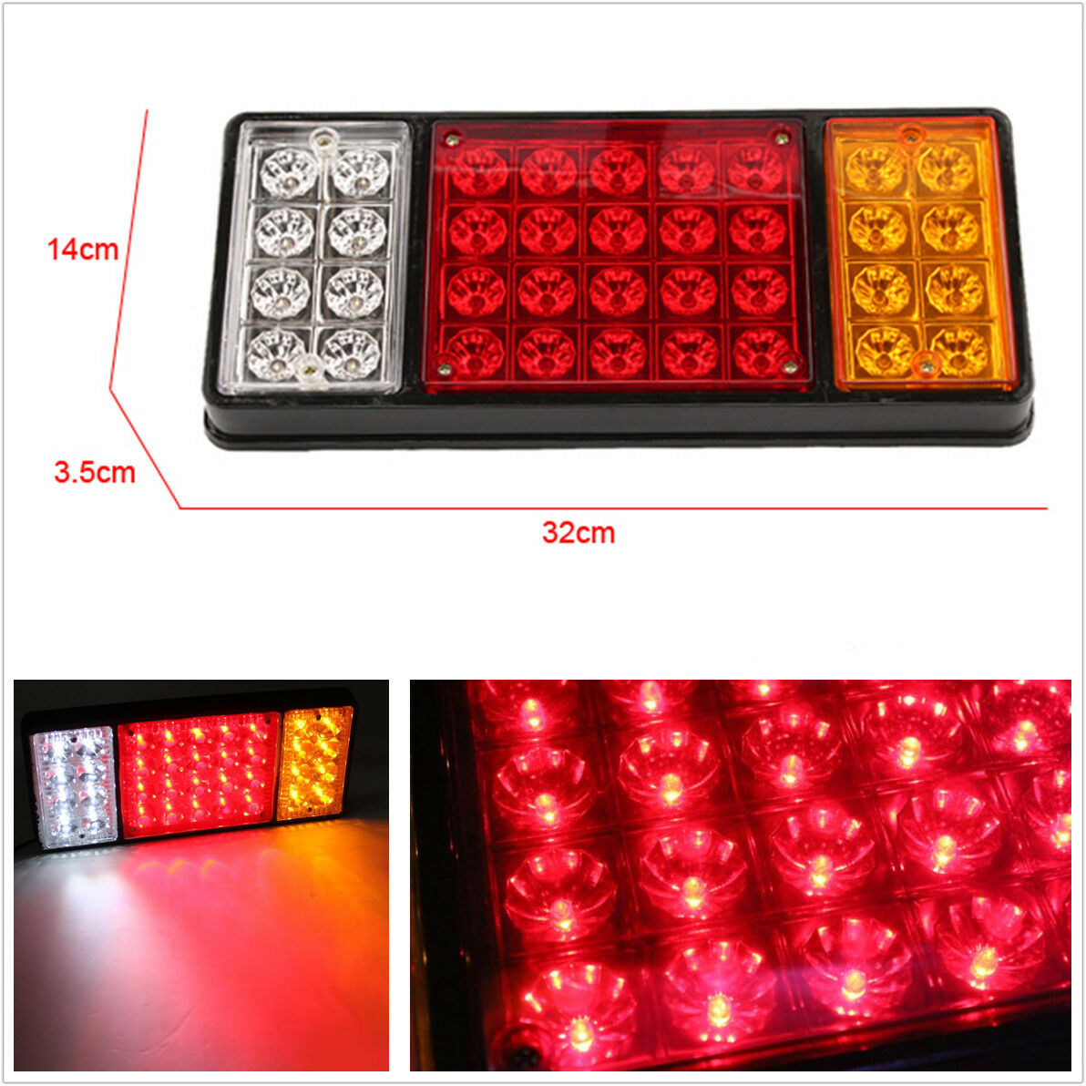 1Pcs 12V 36LED Ute Rear Trailer Tail Light Caravan Truck Boat Car Indicator Lamp