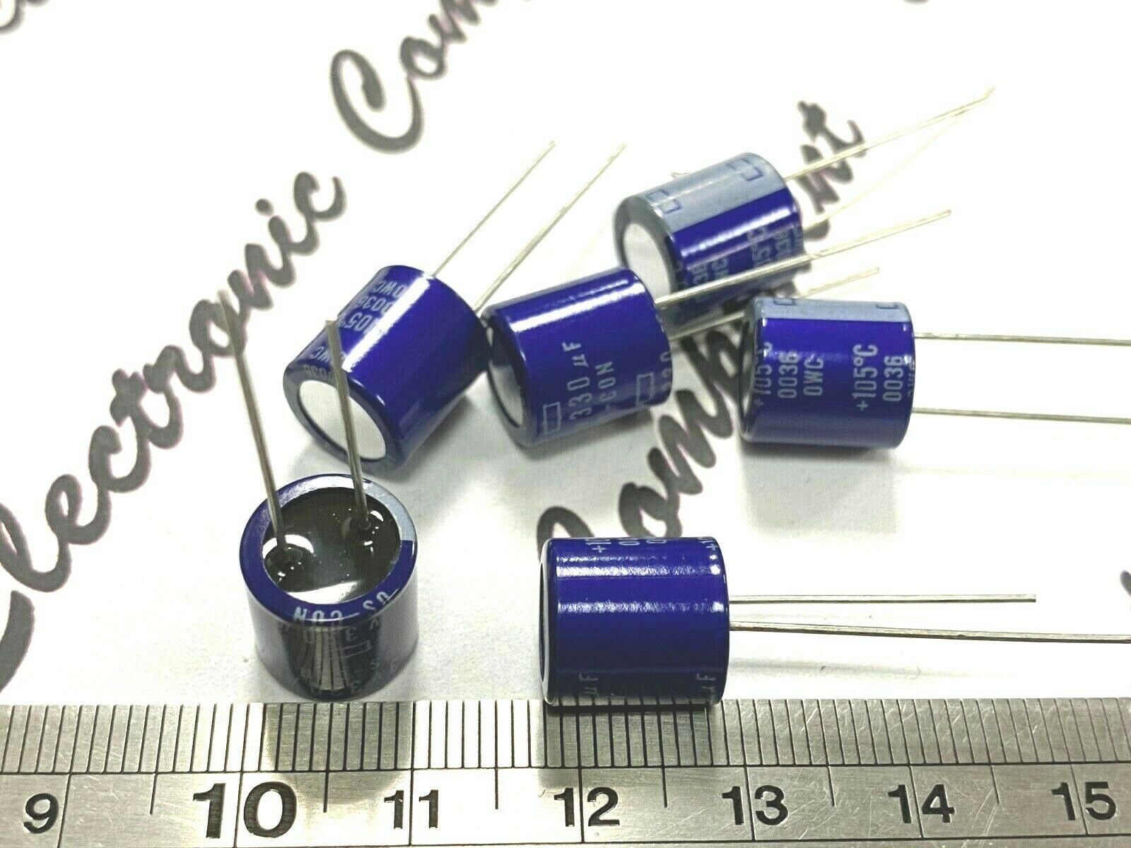10pcs - NIPPON 6FA330M OS-CON 330uF 6.3V Solid Capacitor