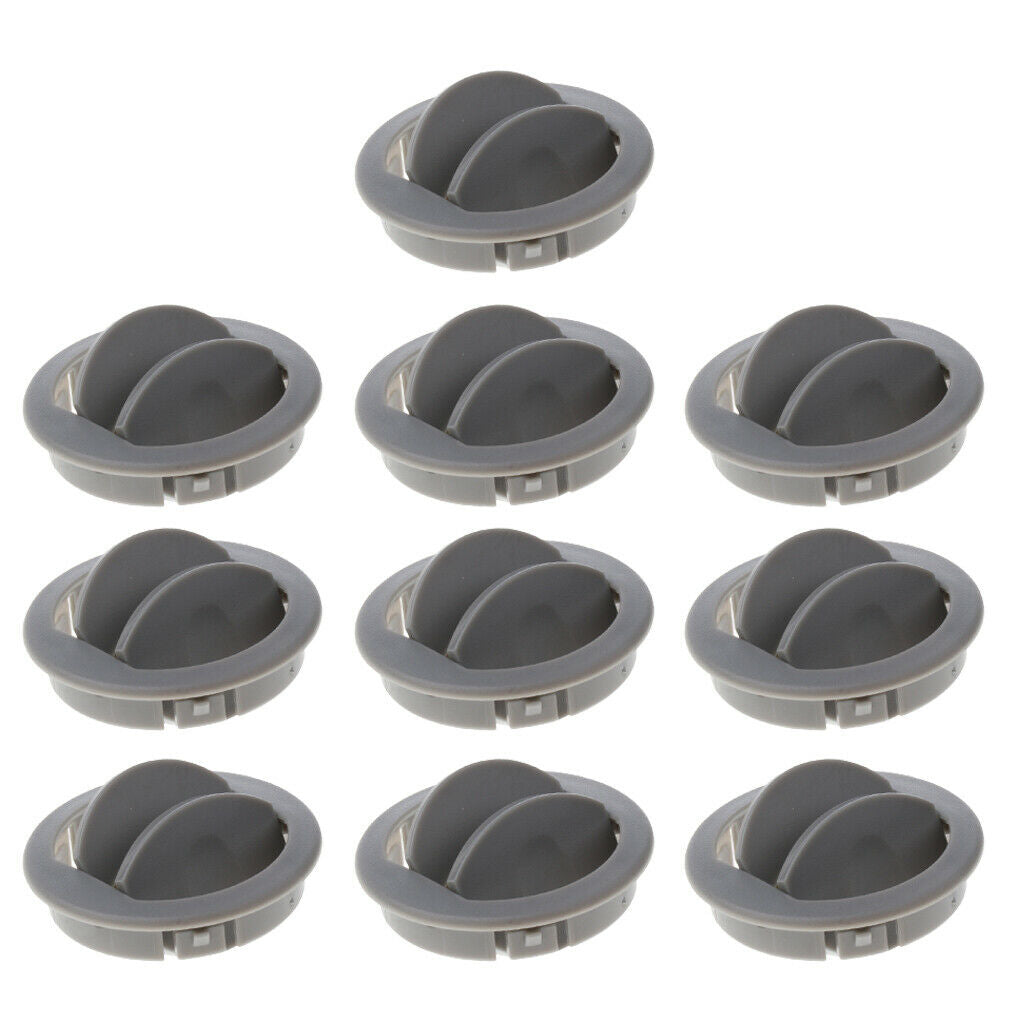 10xCar RV ATV Interior Round Ceiling A/C Vent Air Outlet Rotating Open Close
