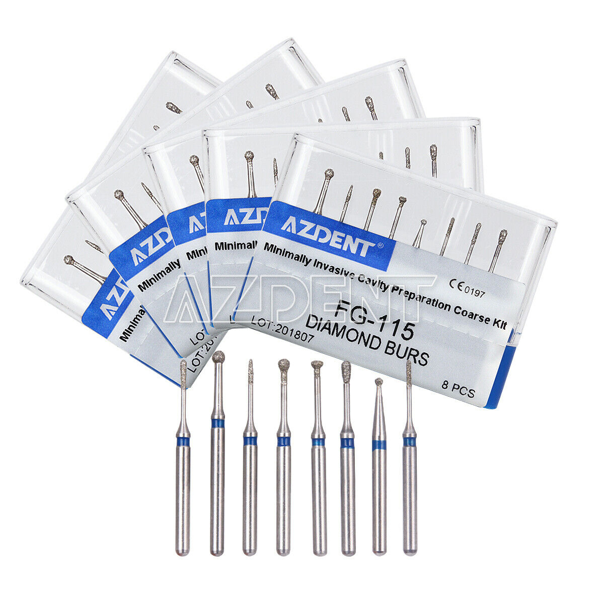 50X Dental FG-115 Diamond Burs Minimally Invasive Cavity Preparation AZDENT