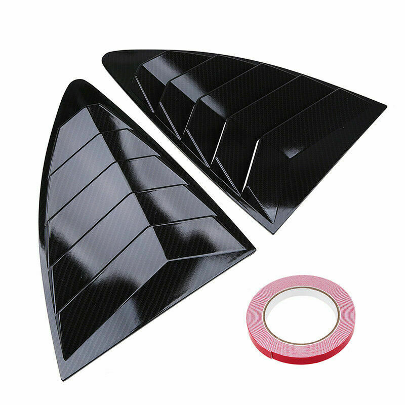 Carbon Fiber Look Left Right Side Window Louver Cover For Subaru BRZ 2012-2021