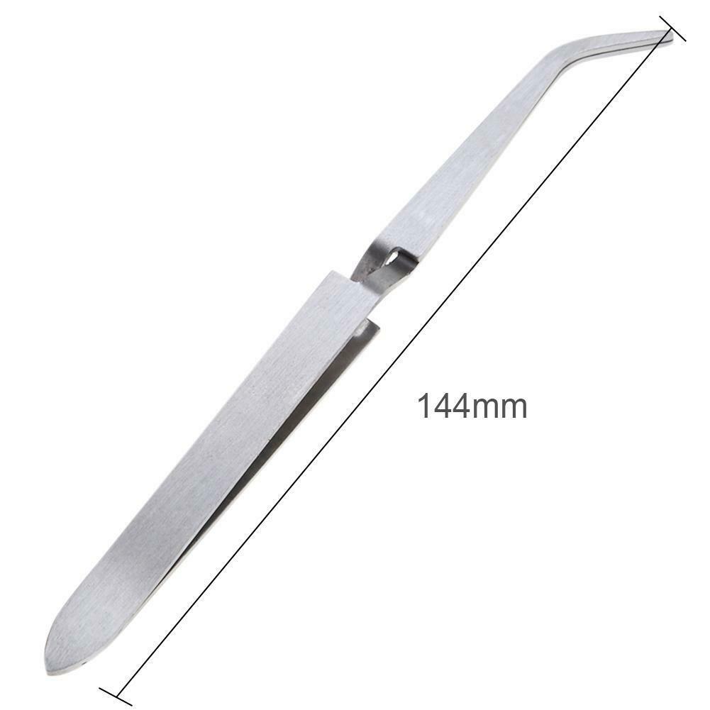 1pc Stainless Steel Nail Art Shaping Tweezer Clip for UV Gel Manicure Tool @