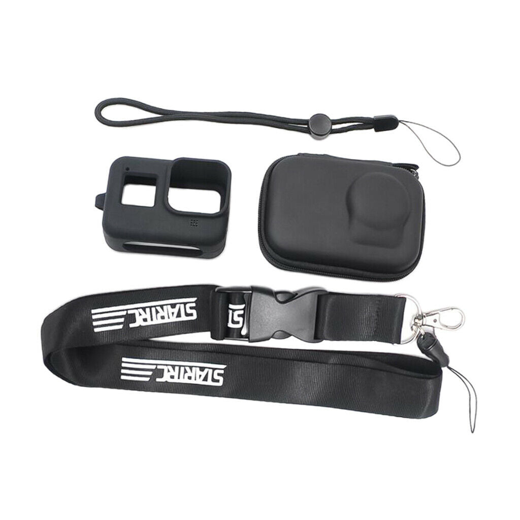 2 Sets of Waterproof PU Case & Silicone Cover & Camera Kits with Lanyard for 8