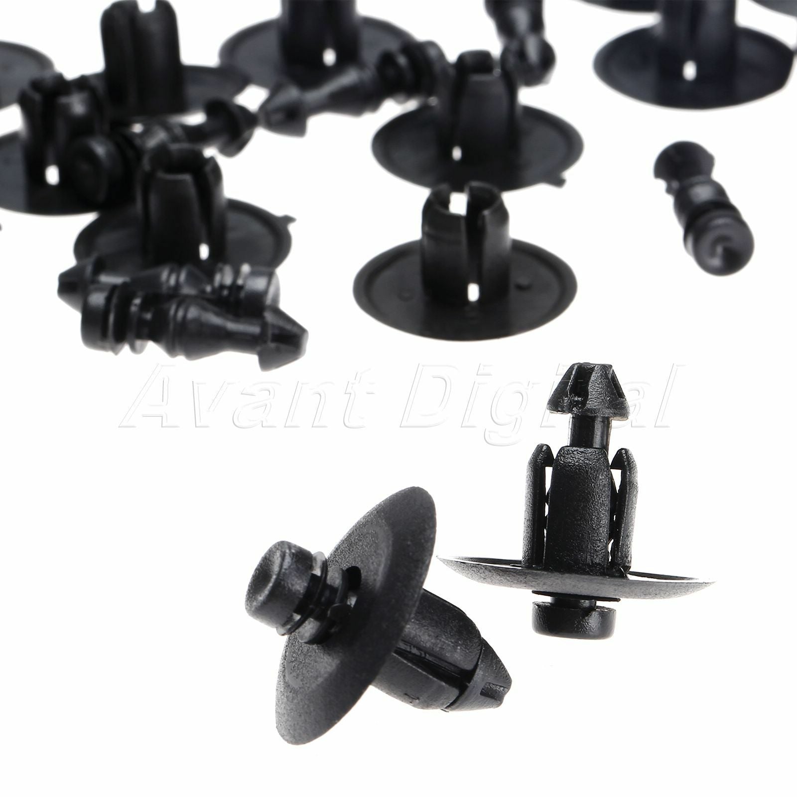 50 Black Nylon Door Trim Panel Clip Push Type Retainer For Chrysler 300M 2005-On