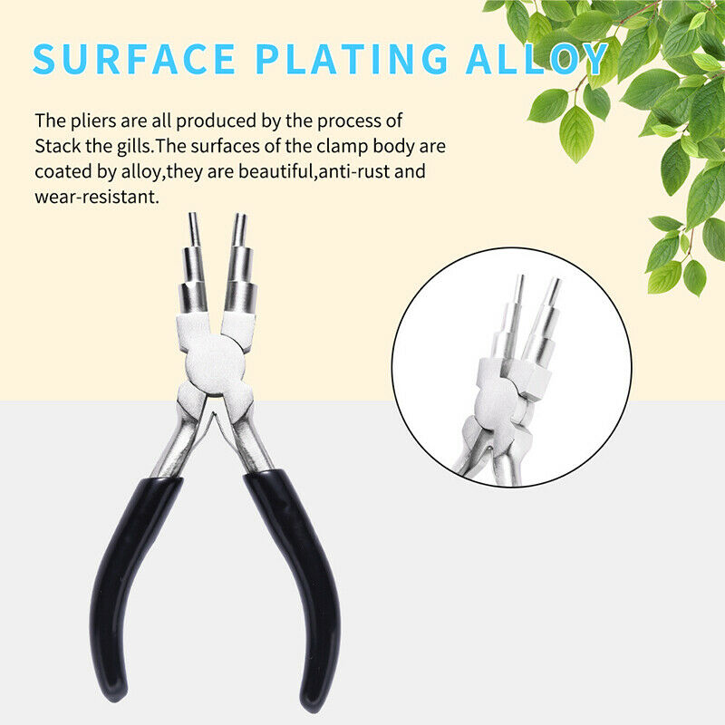 6-In-1 Bail Making Plier Wire Looper Forming Pliers Making Jewelry Jump RingBDA