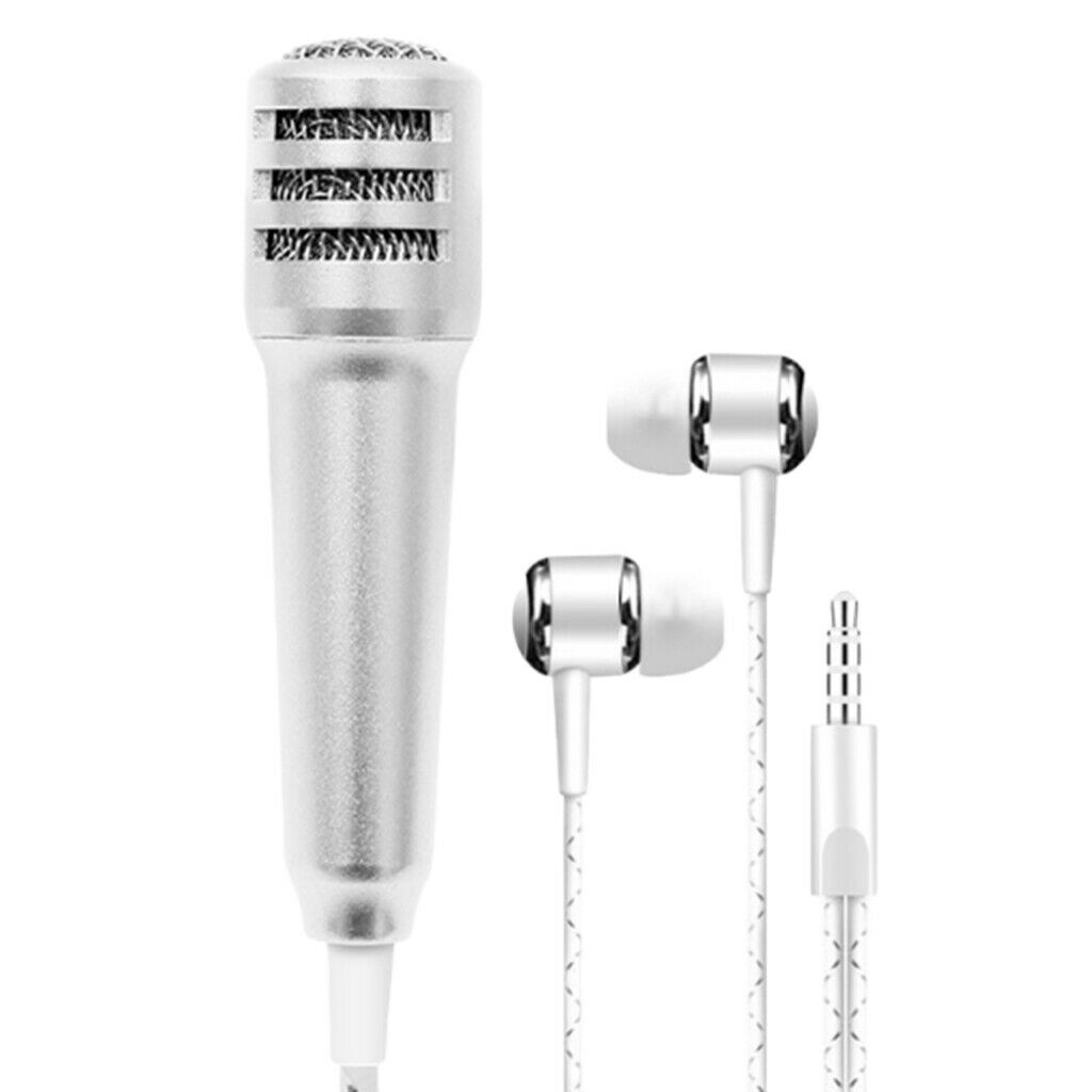 Universal 3.5mm Mini Microphone Mic Earphones Earbuds for Voice Recording
