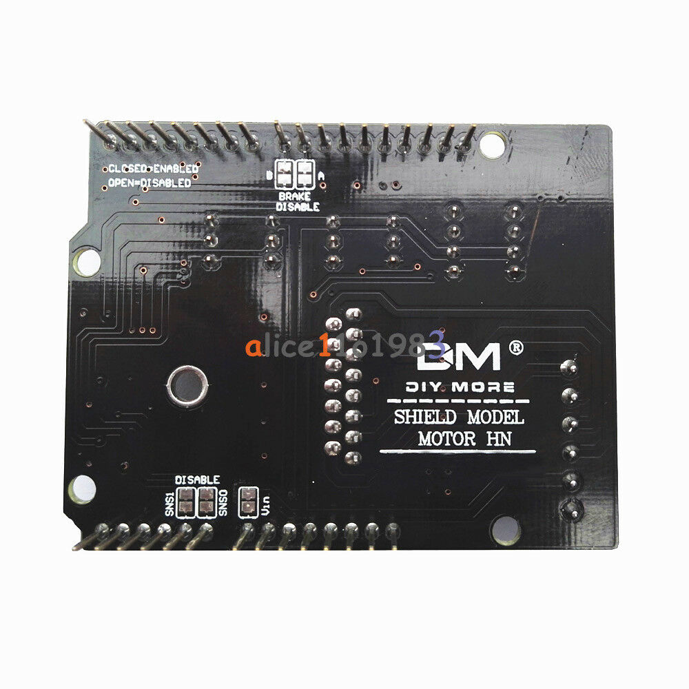 For Arduino L298NH 2A H-Bridge 2 Channel DC Motor Driver Shield Module L298P