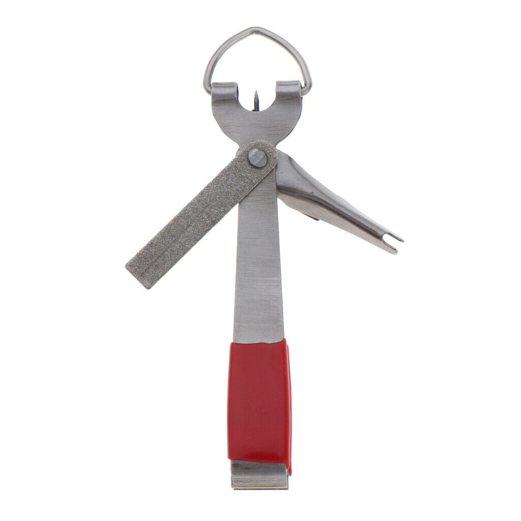 3 Pieces Durable 4 In 1 Knot Fishing Line Nipper Cutter Clipper Tackle