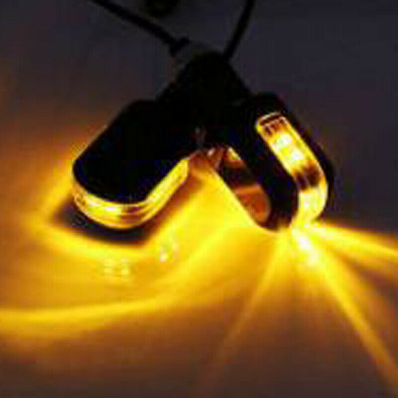2PCS Motorcycle Scooter LED Turn Signal Light Indicator Blinker Handle Bar End
