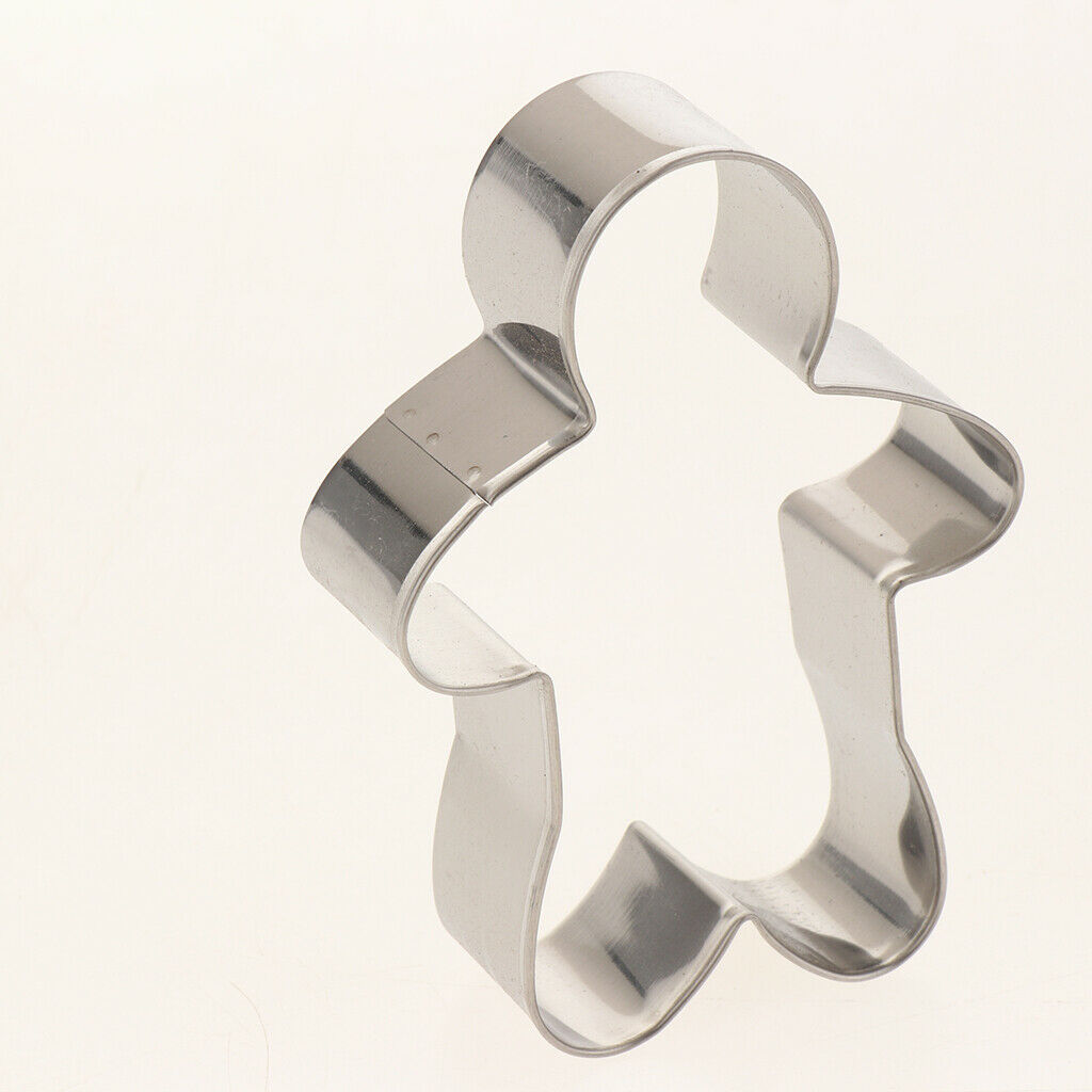 3Pcs Cookie Cutters Mould Cookie Pastry Fruit Cutters Stainless Steel Boy