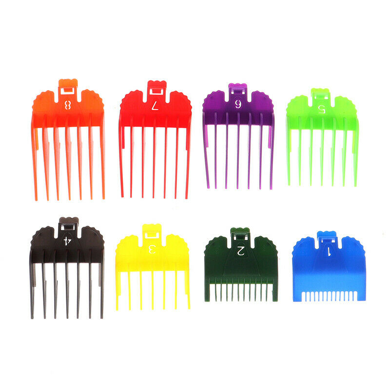 8Pcs Hair Clipper Cutting Guide Limit Combs Attachment Barber Stylist Gro.l8