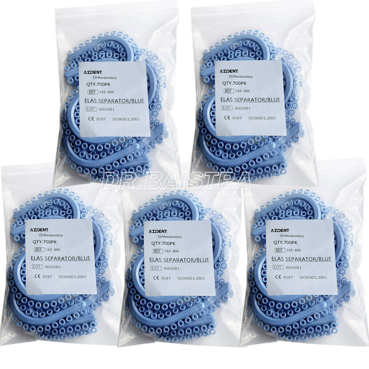 20 Packs Dental Orthodontic Separate Tie S Type Shape Blue 700pcs ties/Pack