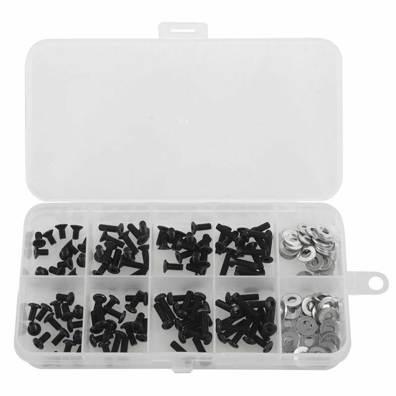Screws Box Set for 1/10 HSP Traxxas Tamiya HPI Kyosho D90 SRC10 Remote ControlU6