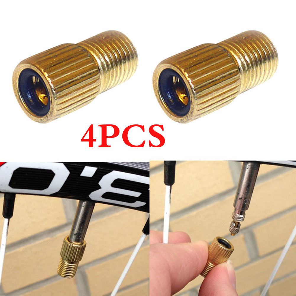 4x Presta To Schrader Air Pump Bike Bicycle Valve Type Adaptor Converter Adapter