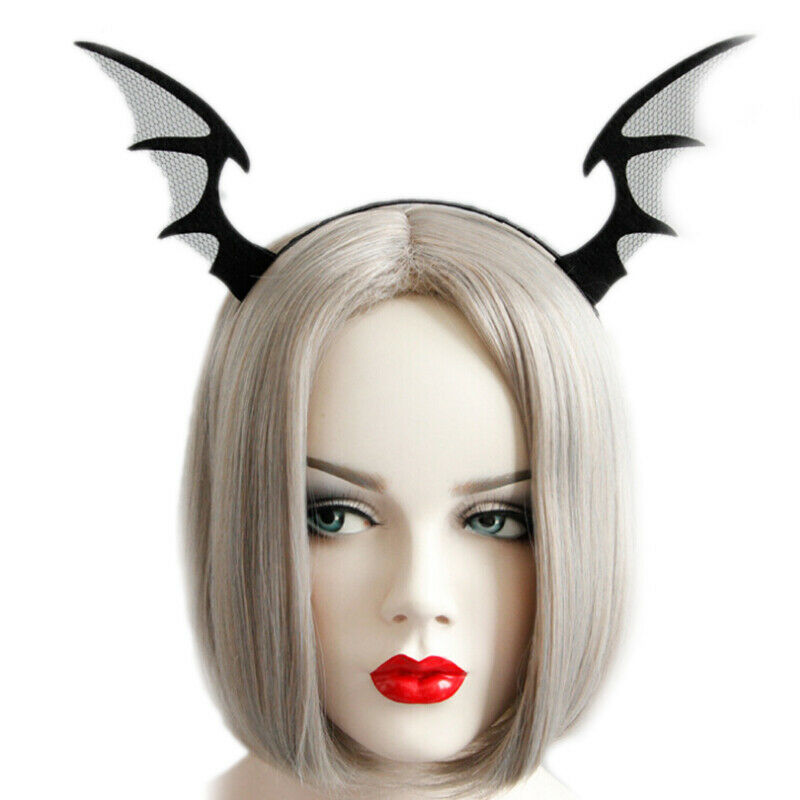 Bat Wings Ears Hair Hoop Halloween Party Headband Hairband Headwear Cos.l8