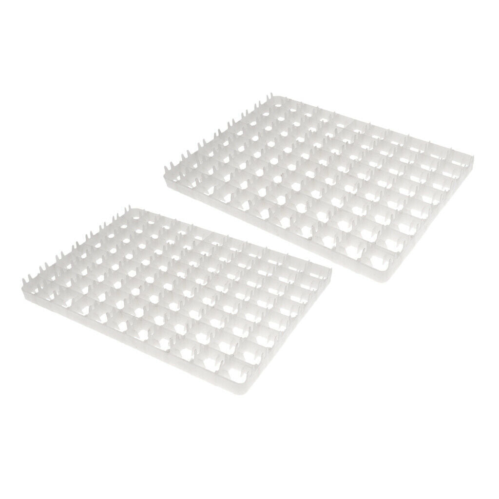 2 Pcs Hatcher 88-Chicken Eggs Tray for Duck Quail Automatic Incubator, 49x36x3cm
