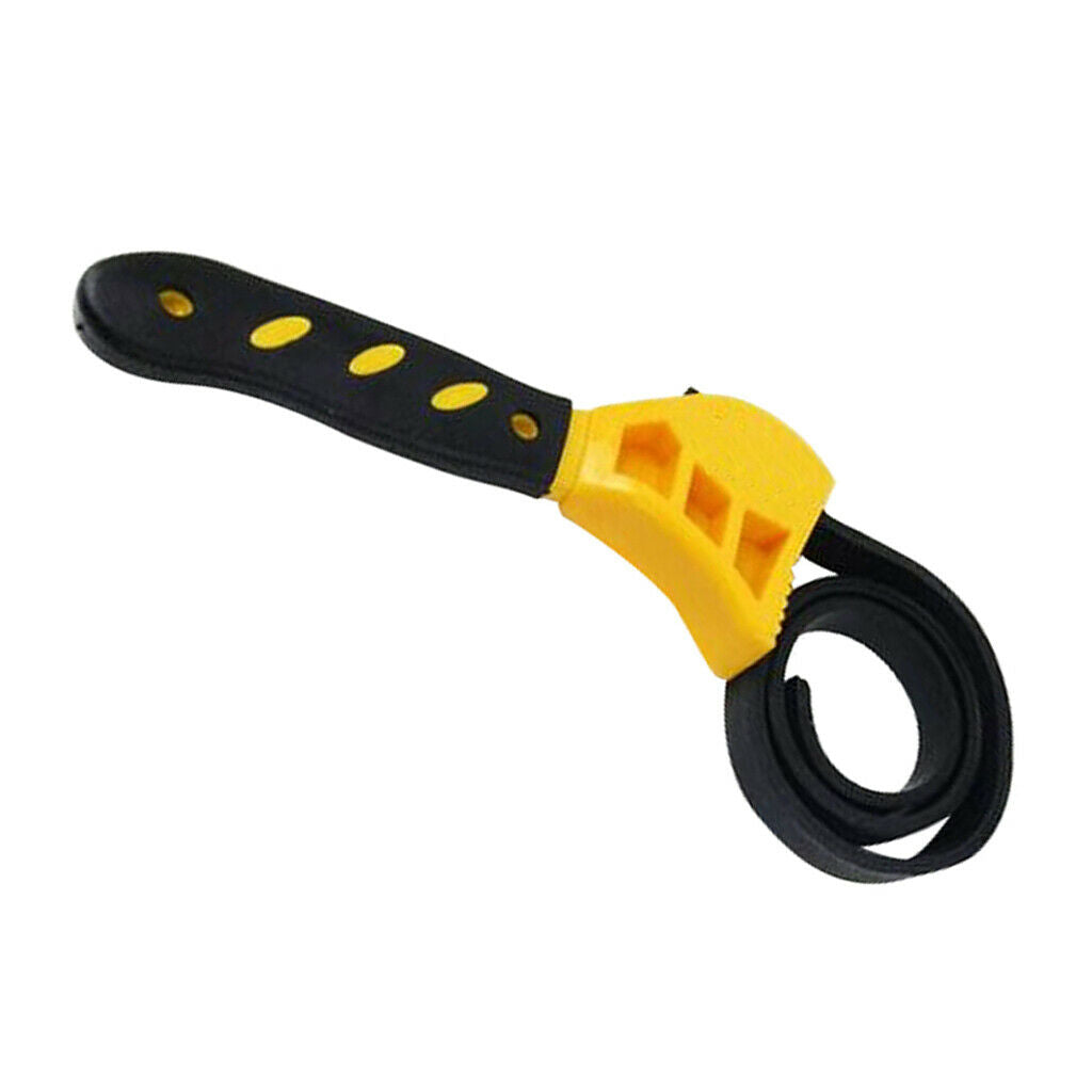 2x Large Car Oil Filter Removal Tool Strap Wrench Spanner DIY Jars Bottles