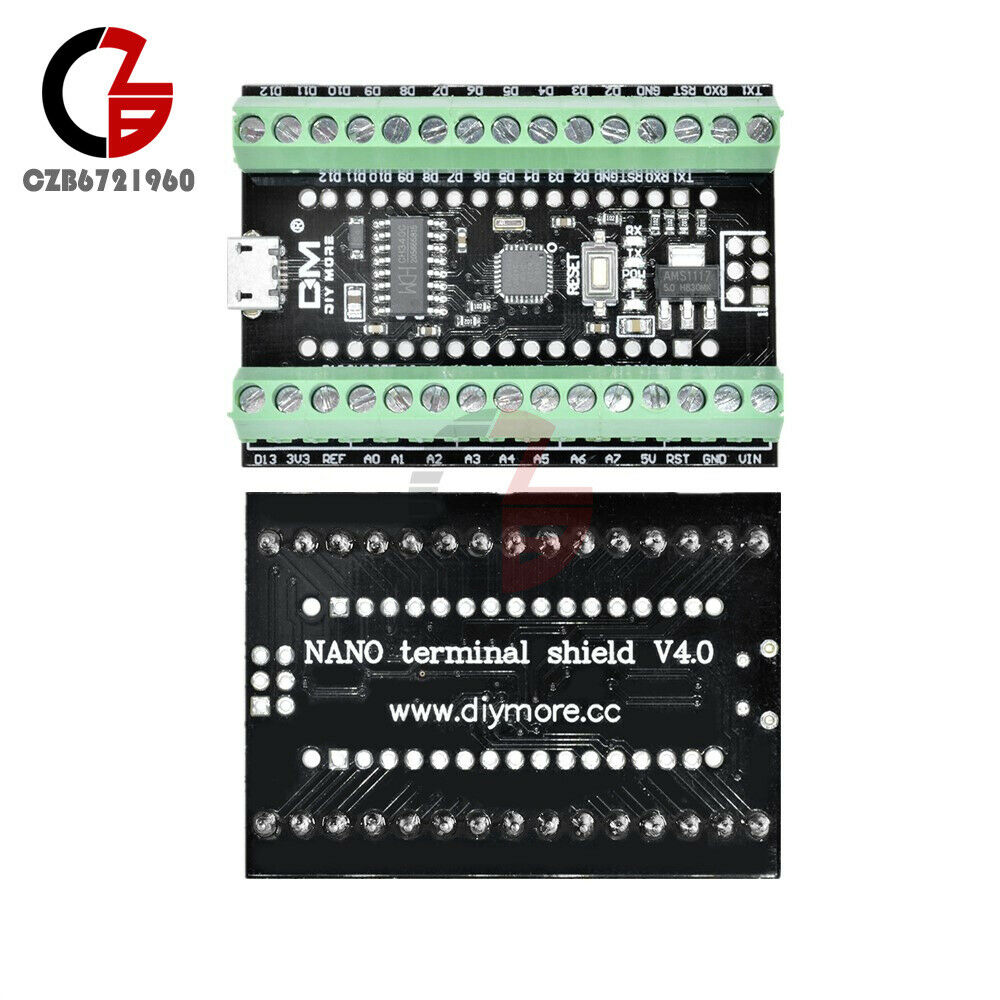 2 in 1 Atmega328P CH340 USB Driver & Nano V3.0 Terminal Adapter expansion Board