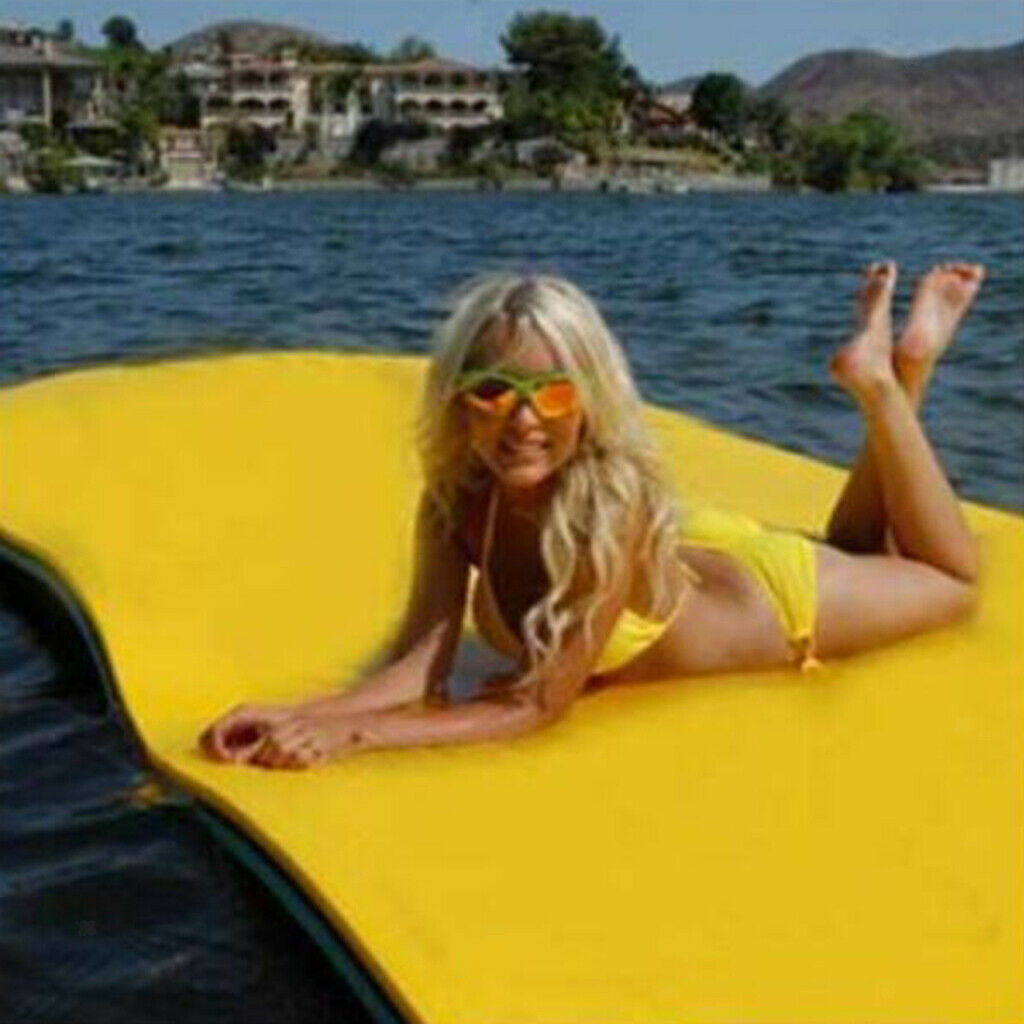 2-Layer Pool Float Mat Durable Pad 75kg Comfortable Kids Adults Mattress Bed