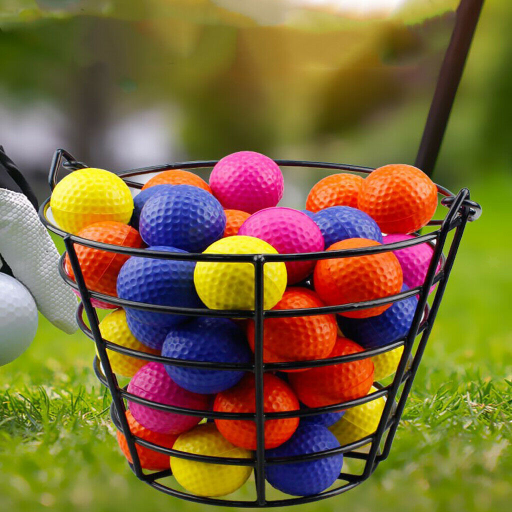 Steel Wire Golf Range Buckets Metal Ball Container Holder with Carrying Handle