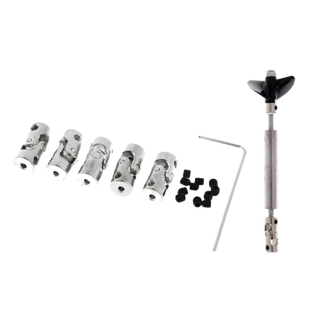 5pc Metal RC Coupler Motor Connector ,Universal Joint Coupling, RC Boat Shaft