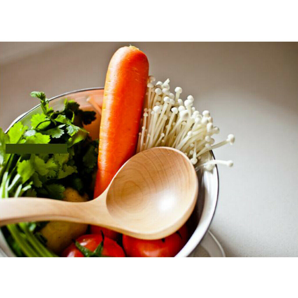 Wooden Spoon Ramen Rice Scoop Eco-friendly Kitchen Ladle Utensils Tools
