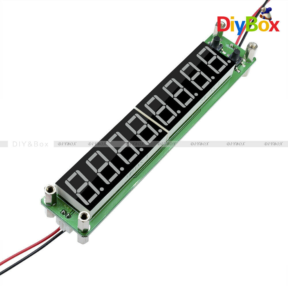 Blue RF Signal Frequency Counter 0.1-60MHz 20MHz ~ 2.4GHz Cymometer Tester