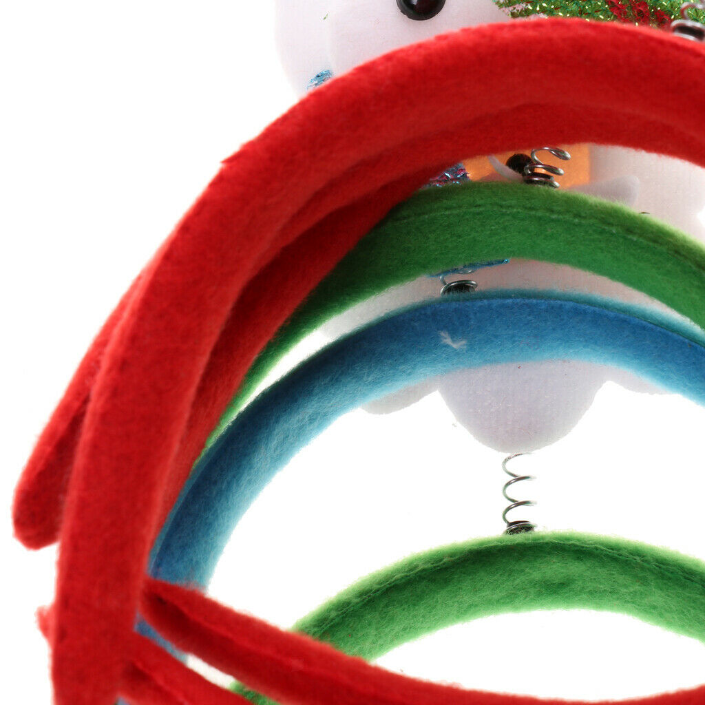 Funny Christmas Themed Headband Santa Claus Head Boppers, Pack of 6