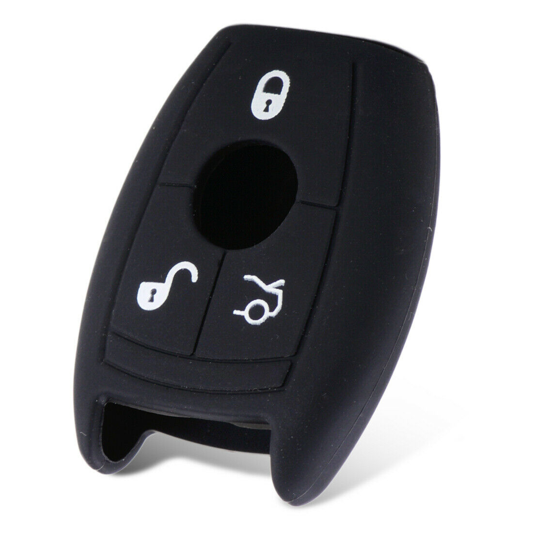 3 Buttons Silicone Smart Remote Key Cover Case Fob Fit for Mercedes C300 E350 An