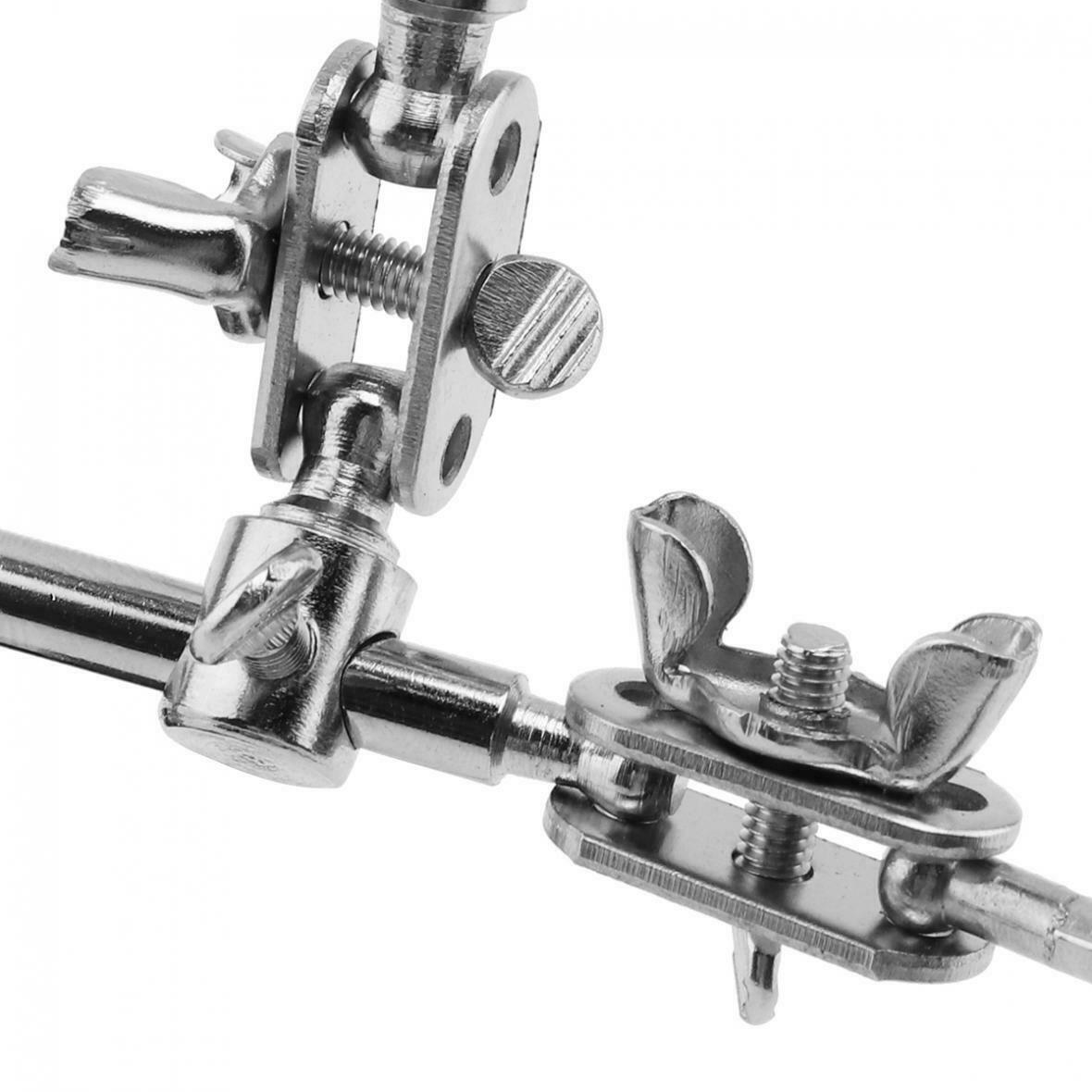 Third Hand Soldering Solder Iron Stand Holder Magnifier Helping Station Tool
