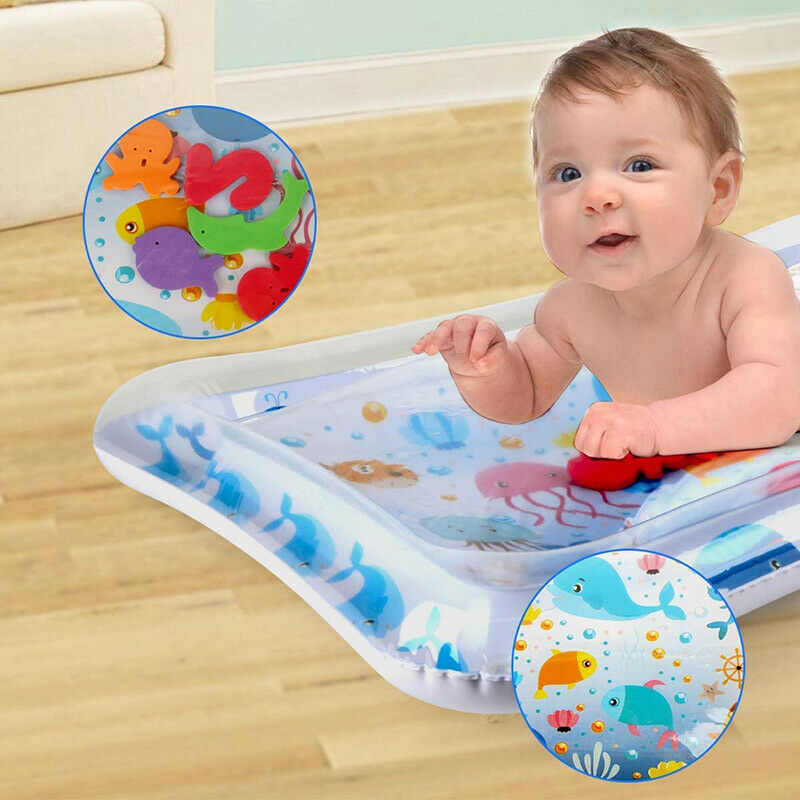 Inflatable Baby Water Mat Novelty Play Center Kid Children Infants Tummy Time HN