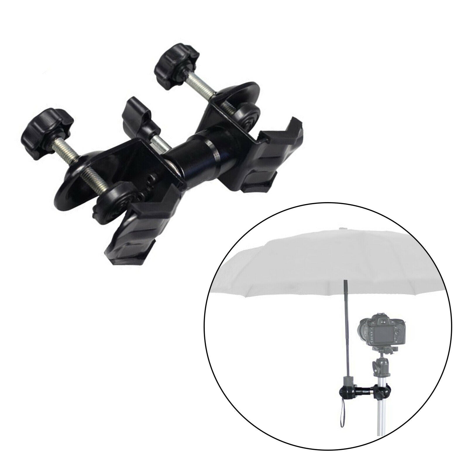 Umbrella Holder for Camera Adjustable Clip Take Pictures Shelter Accessory