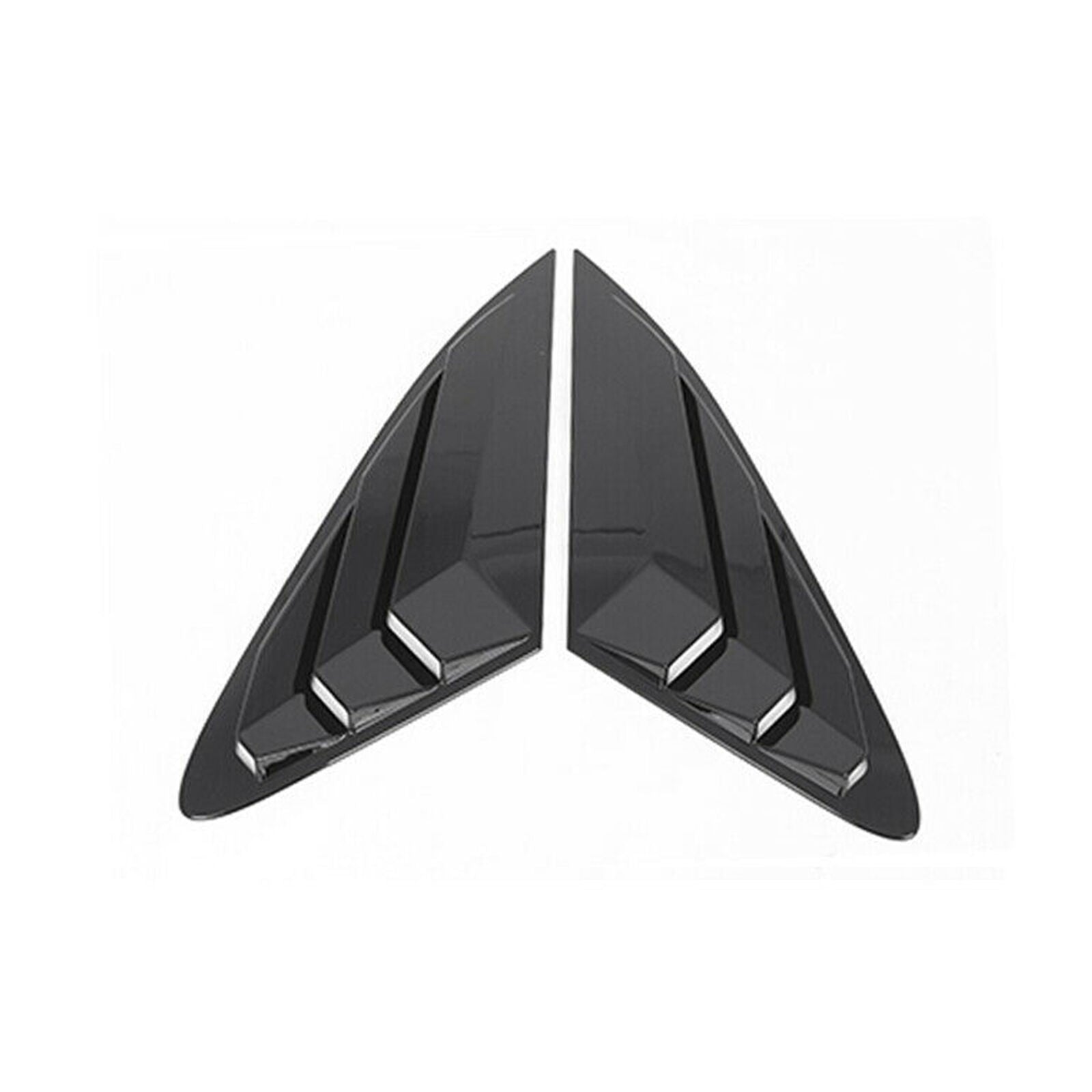 Gloss Black Side Window Louvers Air Vent Scoop Shade Cover For KIA K5 2021-2022