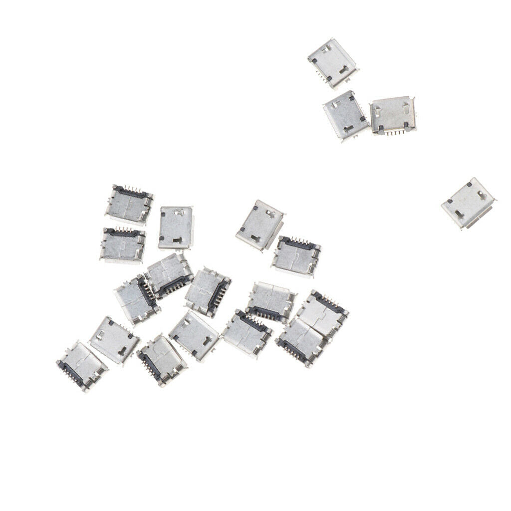 Pack of 20 Micro USB Type B Female Socket 5-Pin SMD SMT   Connector PCB