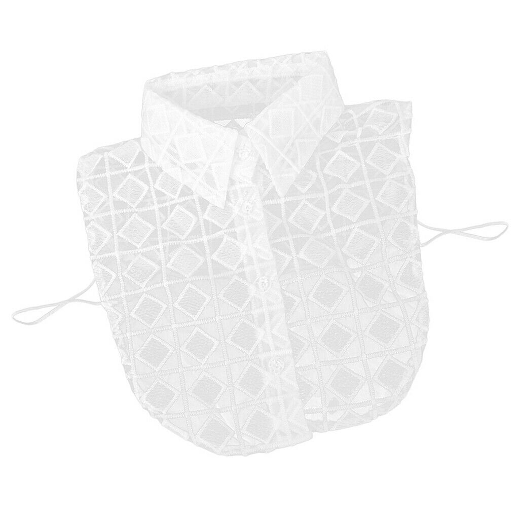Detachable Faux Lace Collar Elegant Decor For White Shirt Shirt