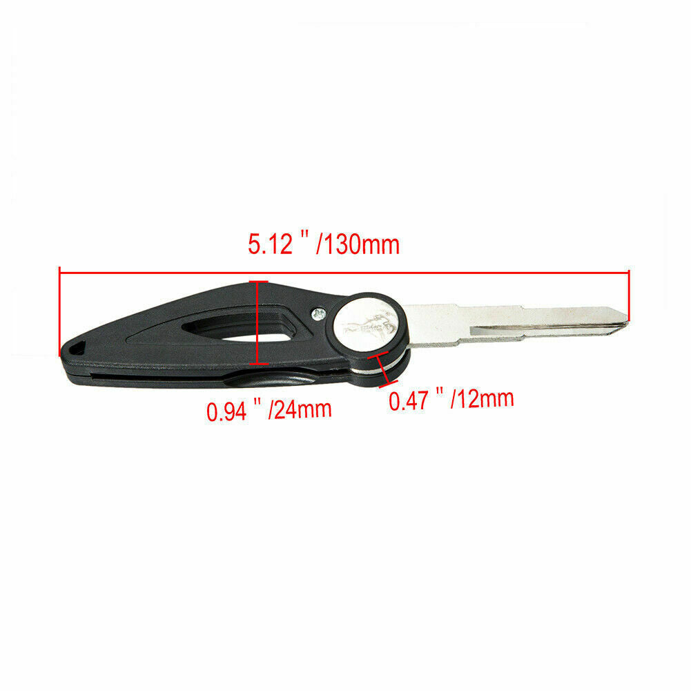 Left Slot 5.1" Folding Flip Key Motorcycle Motocross Scooter Bike Universal