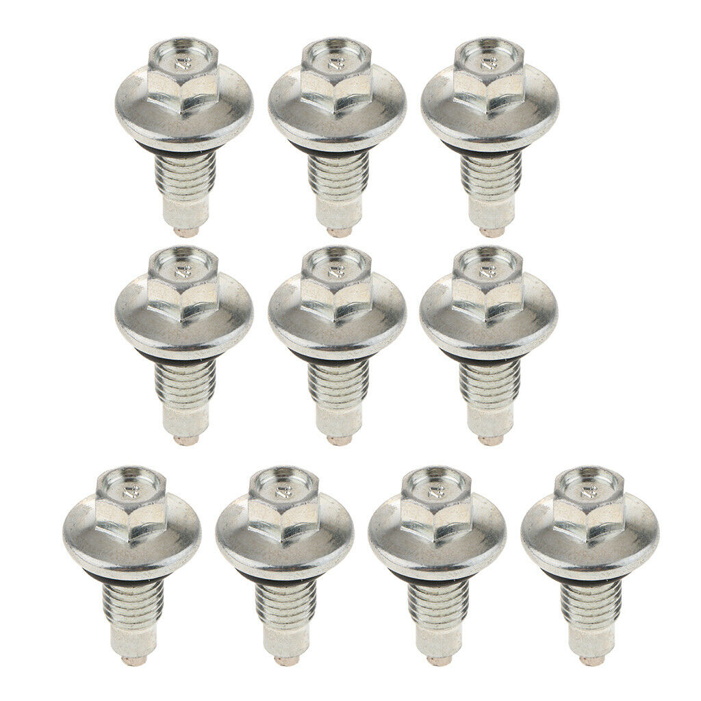10X Magnetic Oil Pan Drain Plug Bolt & Gasket for Chevy Tahoe Yukon GMC