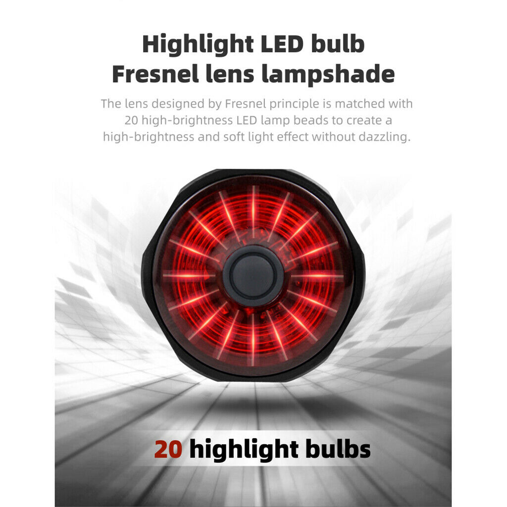 Mountain Bike Tail Light LED Bicycle Lights USB Rechargeable Super Bright
