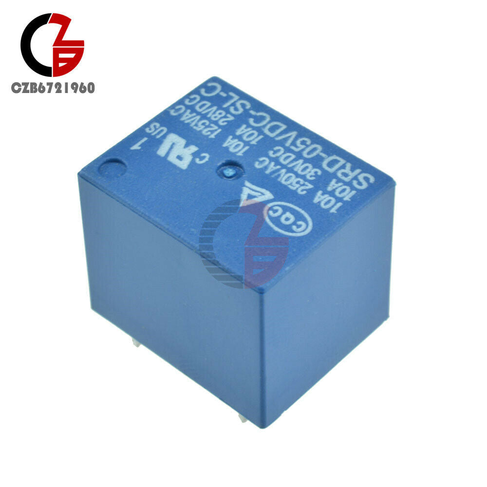2PCS DC 5V Power Mini Relay SRD-5VDC-SL-C PCB