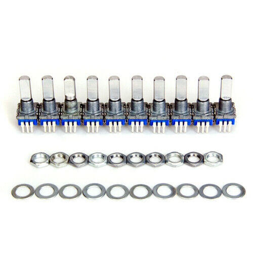 10pcs 12mm Shaft Push Button Rotary Encoder Switch with Keyswitch Position 20