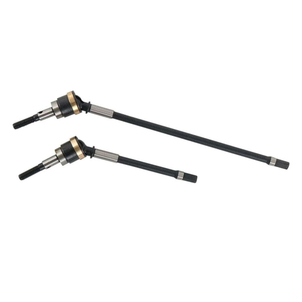 1/10 Front Axle Alloy Drive Shafts Black for Axial SCX10 SCX10 II RC Spare