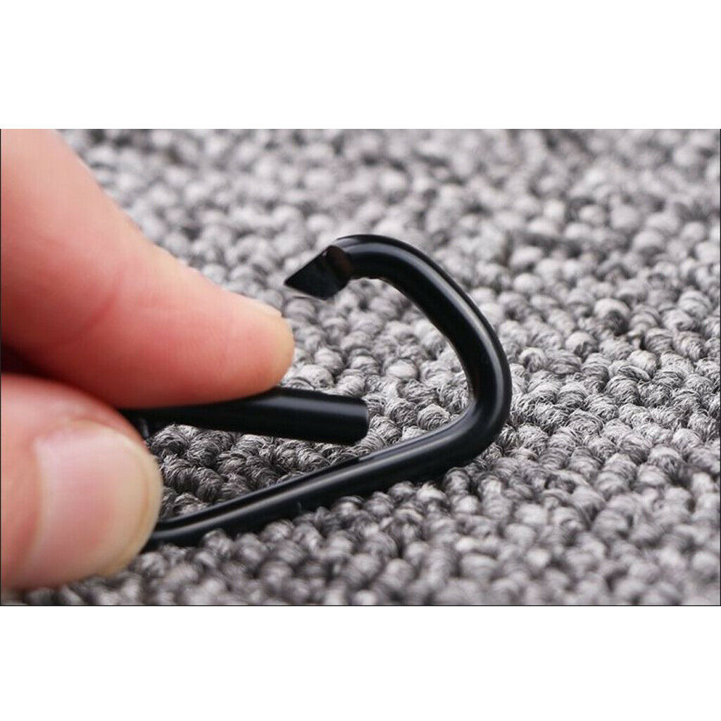 10 D Shape Carabiner Clip Snap Clasp Key Chain Spring Hook Water Bottle Clip