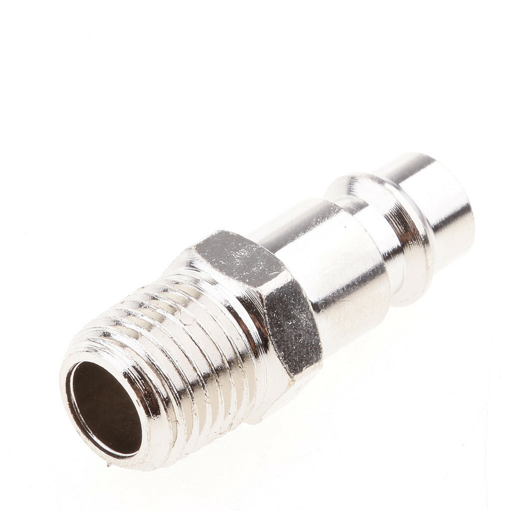 6 Pieces Air Line Hose Compressor Fitting Quick Release Connector 1/4" BSP