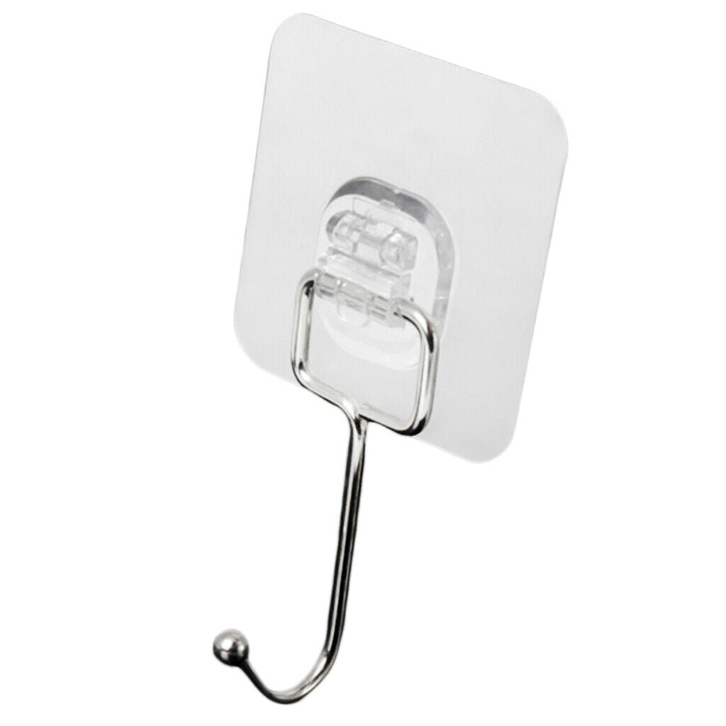Wall Door House Home Metal Small Self Adhesive Sticky Hook Hooks Holder