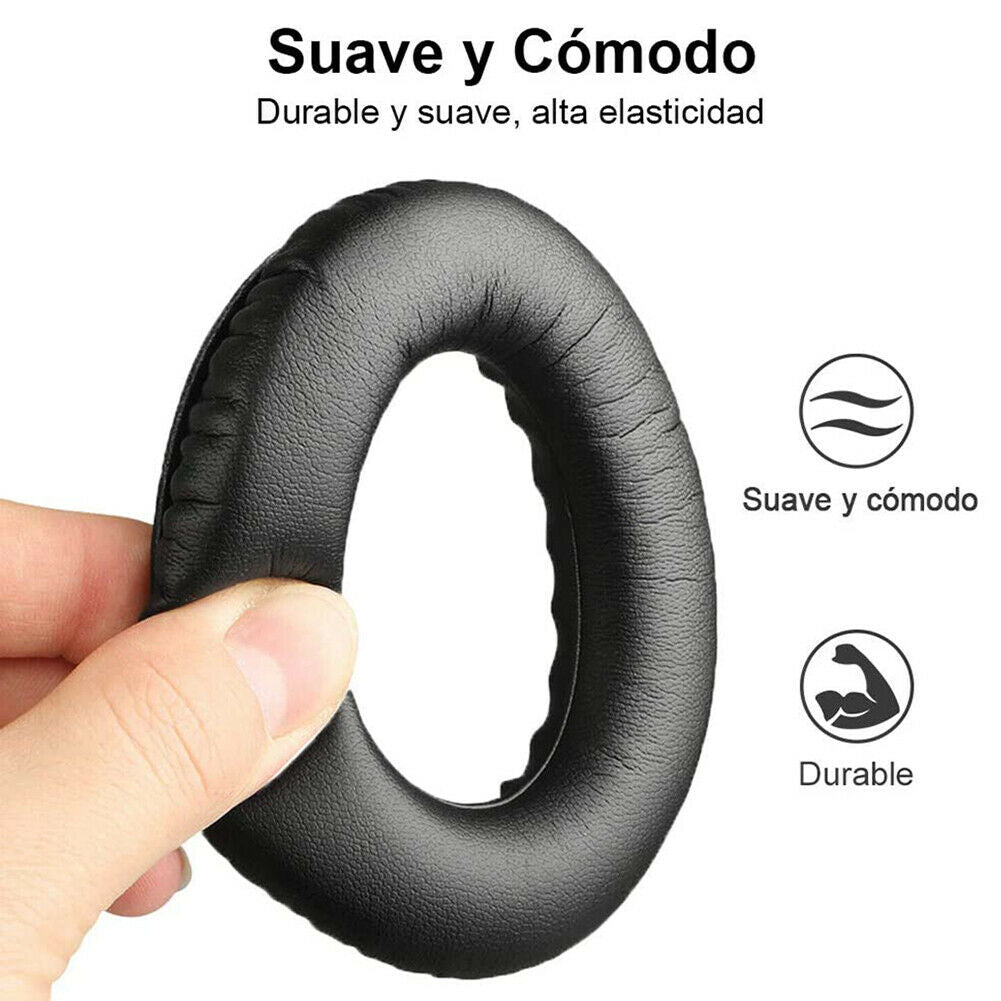 1 Pair Leather Foam Headphone Replacement Ear Pads for Bose QC2 QC15 QC25 @