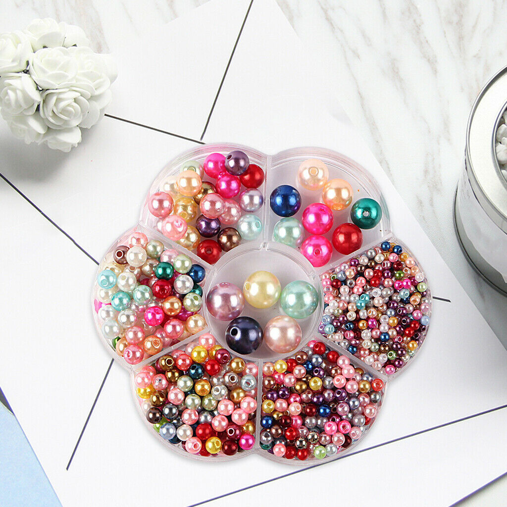 3-12mm Simulated Loose Beads DIY Necklace Bracelet Bracelet Earrings Color